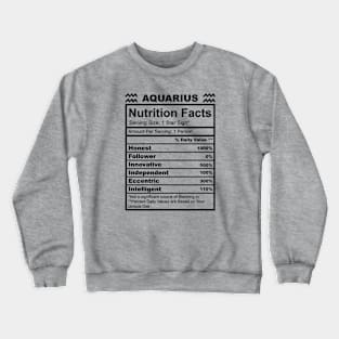 Aquarius Facts Crewneck Sweatshirt